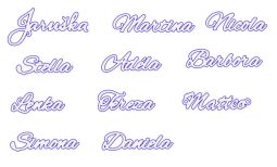 Zlatý náramek - jméno na šňůrce